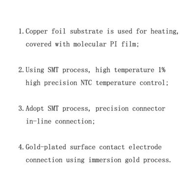 1.5V Polyimideのヒーターの要素、特別な形の適用範囲が広いタイプC USBの暖房のフィルム